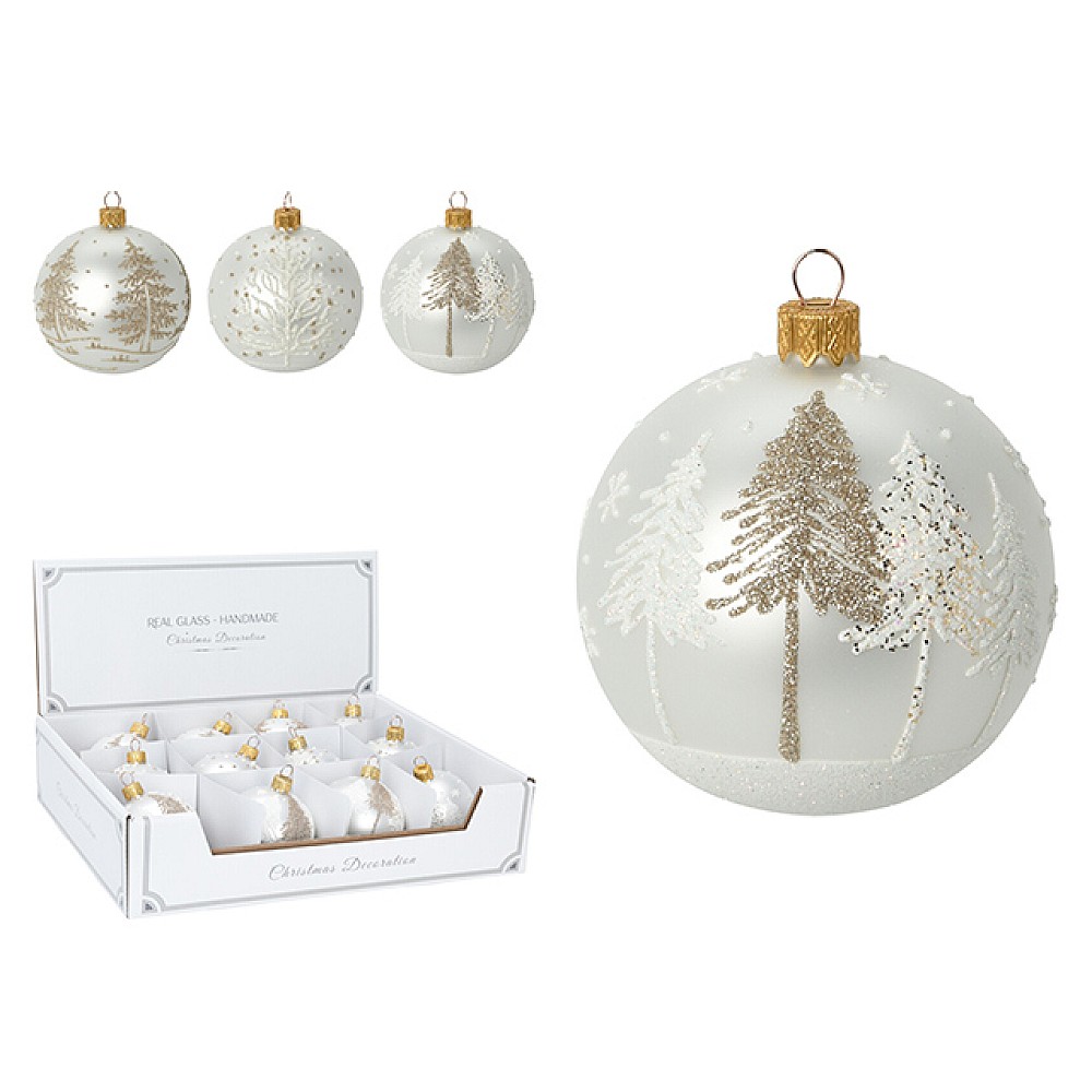 Glob pentru brad din sticla 100mm 