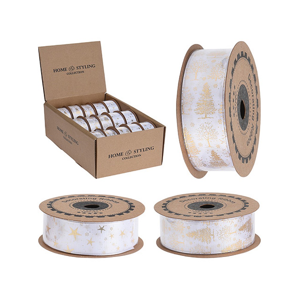 Panglica decorativa 2.5cmХ5m, alba