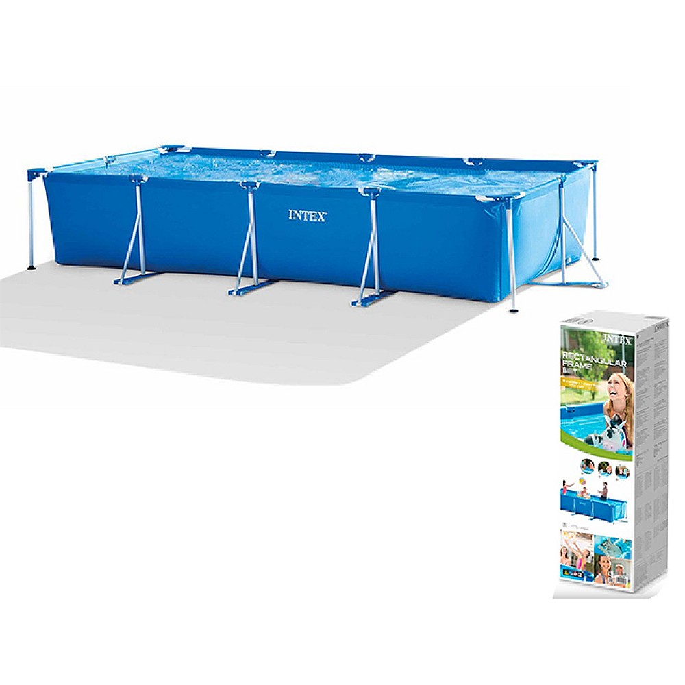 Piscina rectangulara 450x220x84 cm, 7127 l, cadru metalic