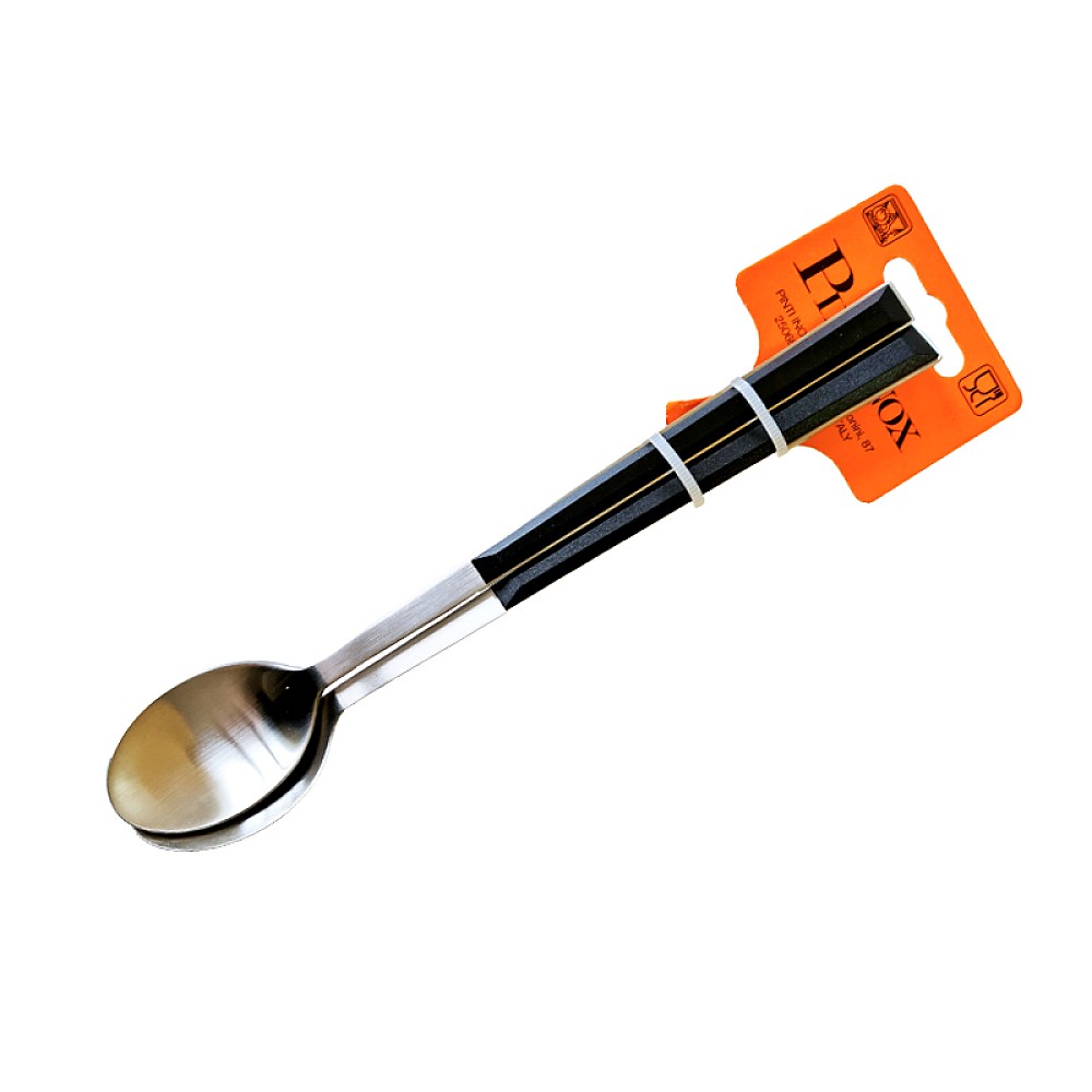 Set 2 linguri pentru cocktail Pinti Sushi Pro Nero, inox