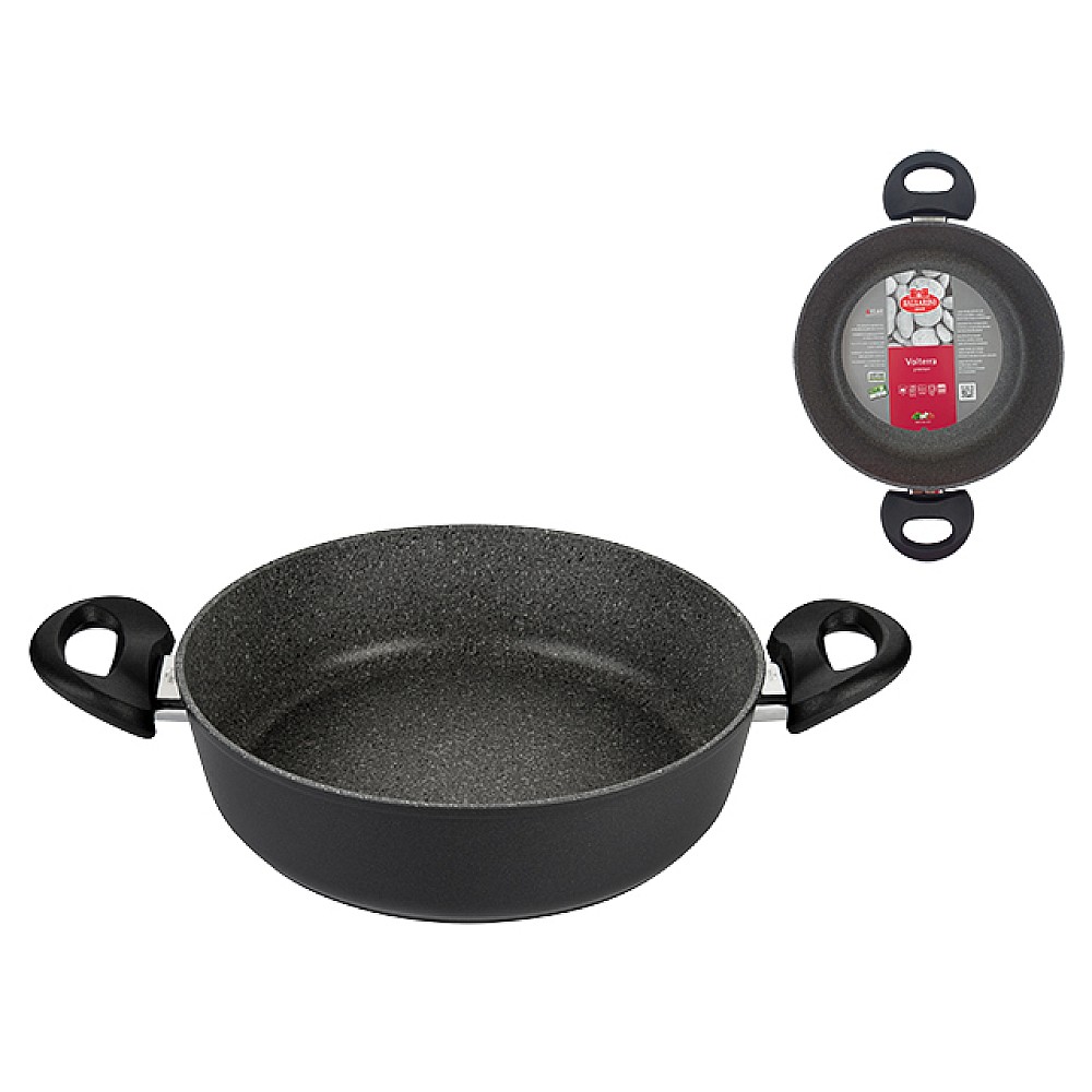 Tigaie adinca cu 2 manere Ballarini Volterra Granitium 24cm