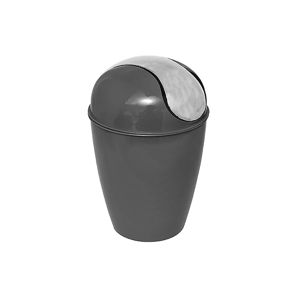 Cos pentru gunoi cu capac batant Conical 5.6l, gri