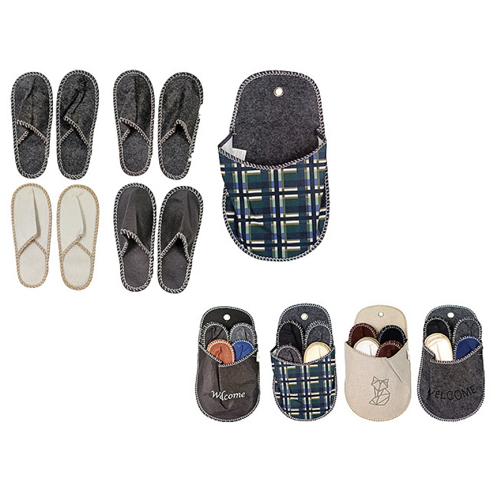 Set papuci pentru oaspeti KDHome 4 perechi