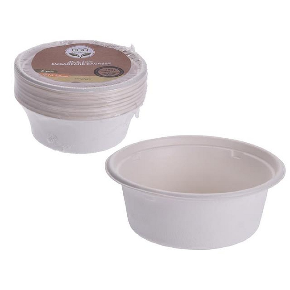 Set salatiere de hârtie ECO 8buc, D13cm, H5cm
