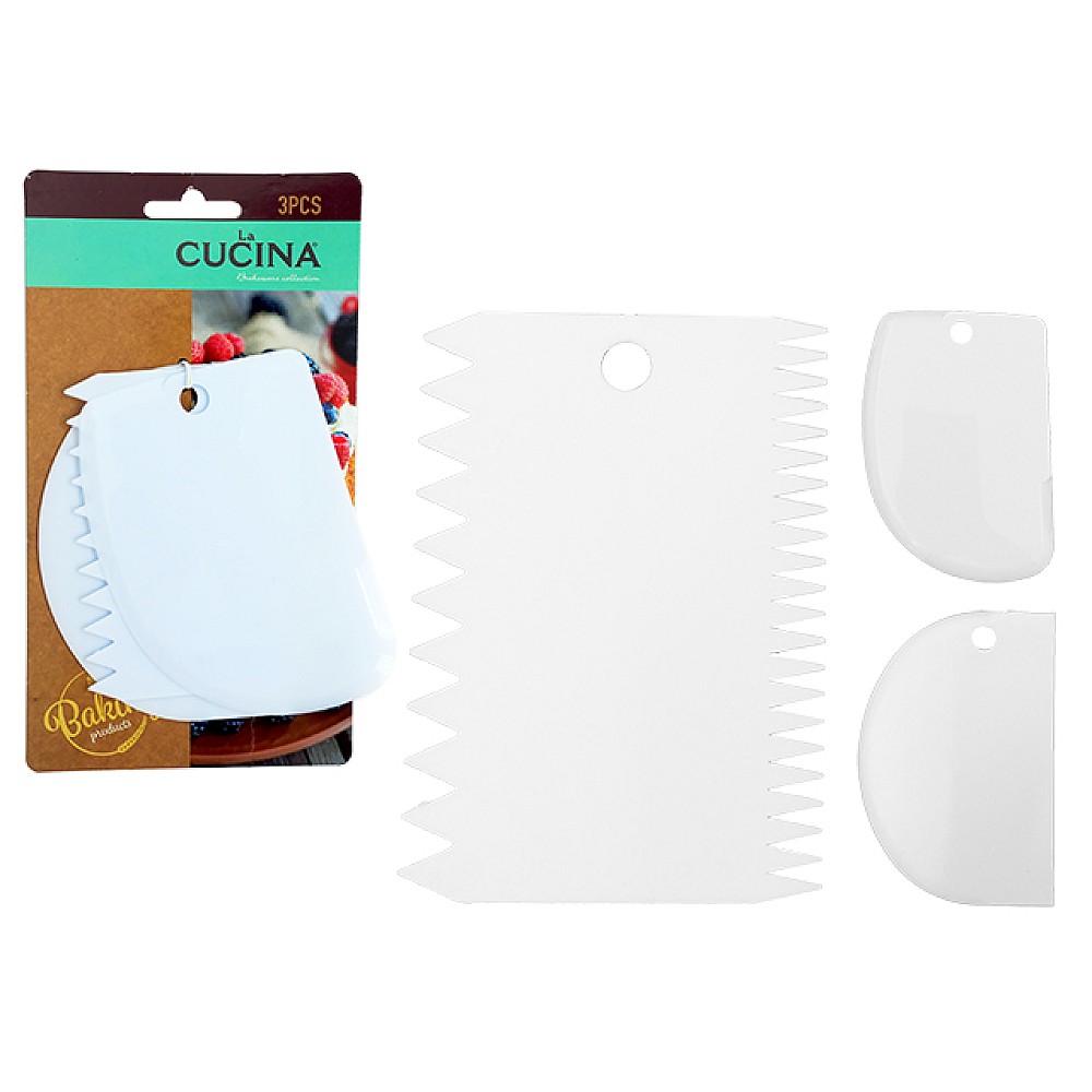Set razuitoare de patiserie Cucina 3buc 12X8cm