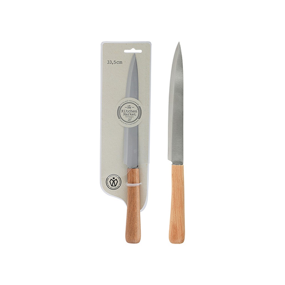 Cutit pentru carne EH lama 20cm, lungime 33.5cm, maner mesteacan