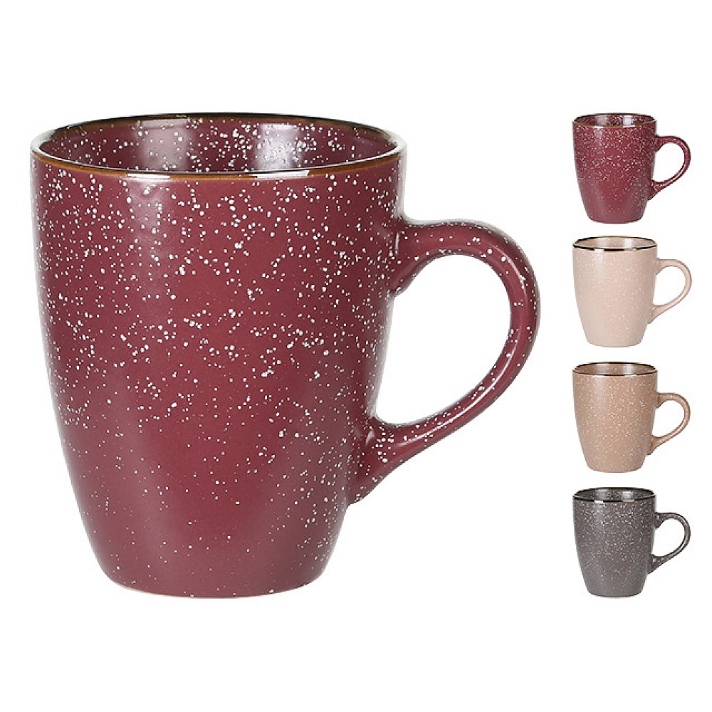 Cana 350ml Metallic Rim, ceramica