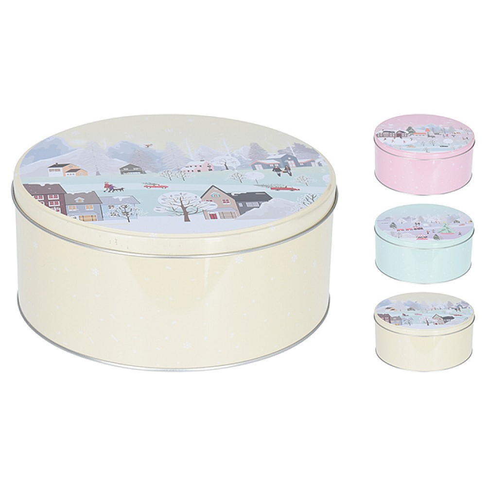 Cutie de Craciun D20cm, H9cm, 