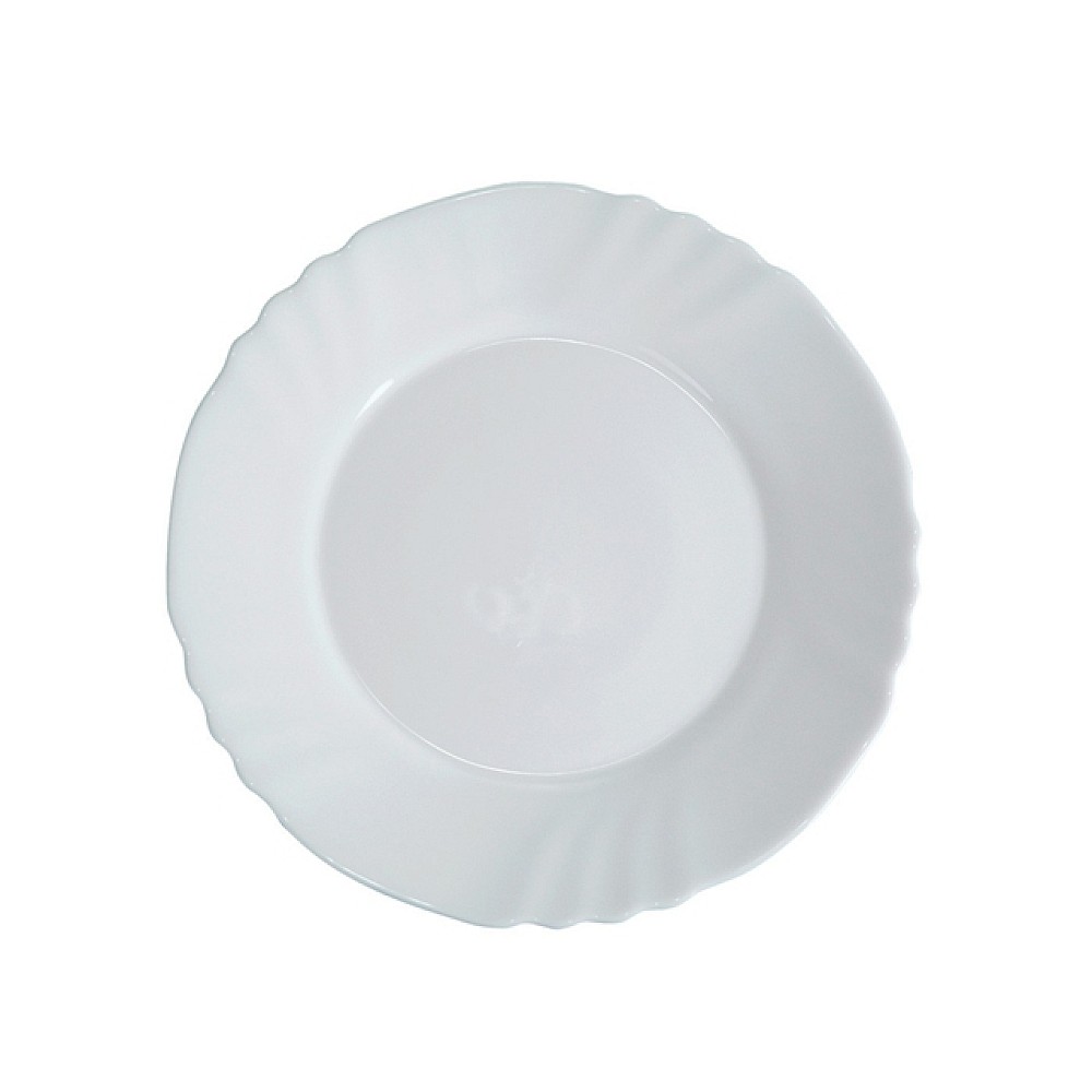 Farfurie de desert 20cm Ebro, alba, sticla da opal