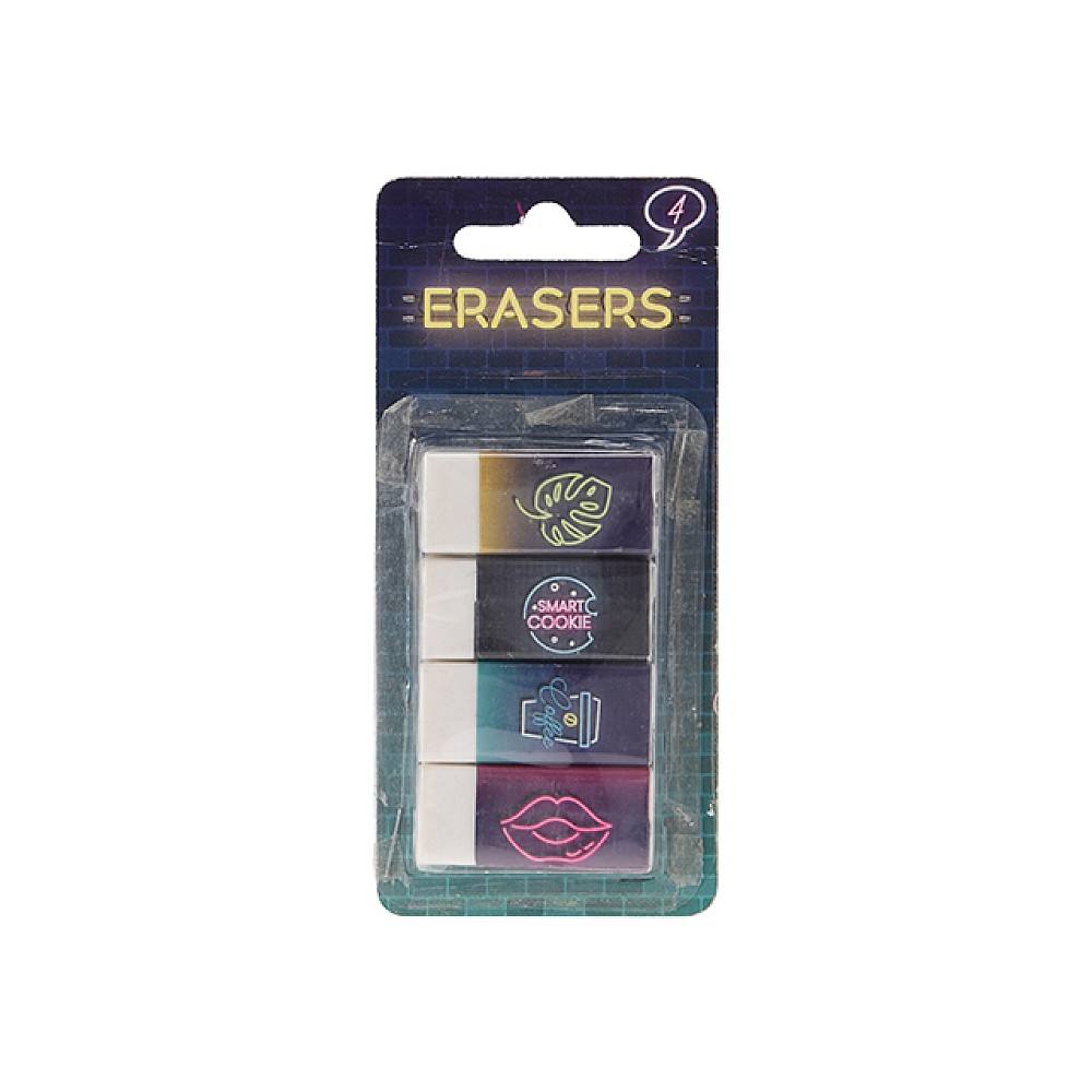 Set radiere 4buc, culoare neon