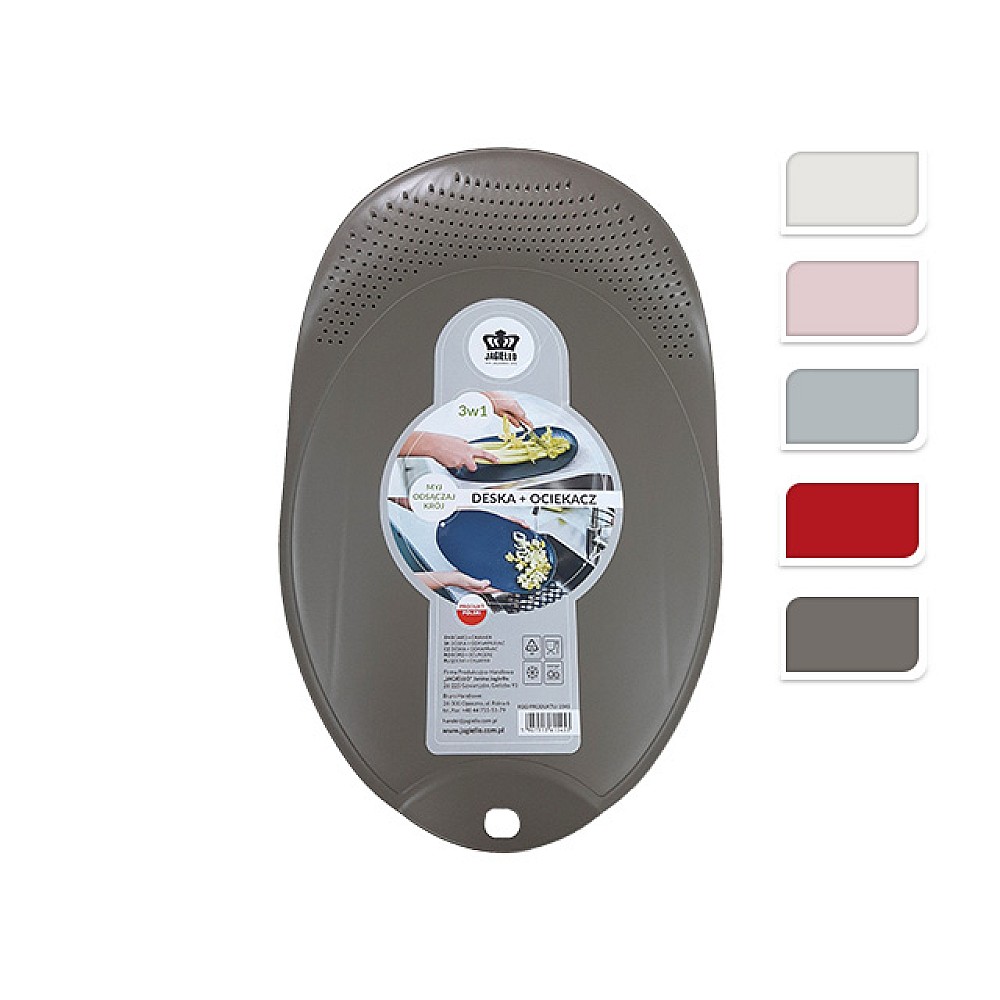 Tocator din plastic Jagiello 38X25cm 3in1 oval