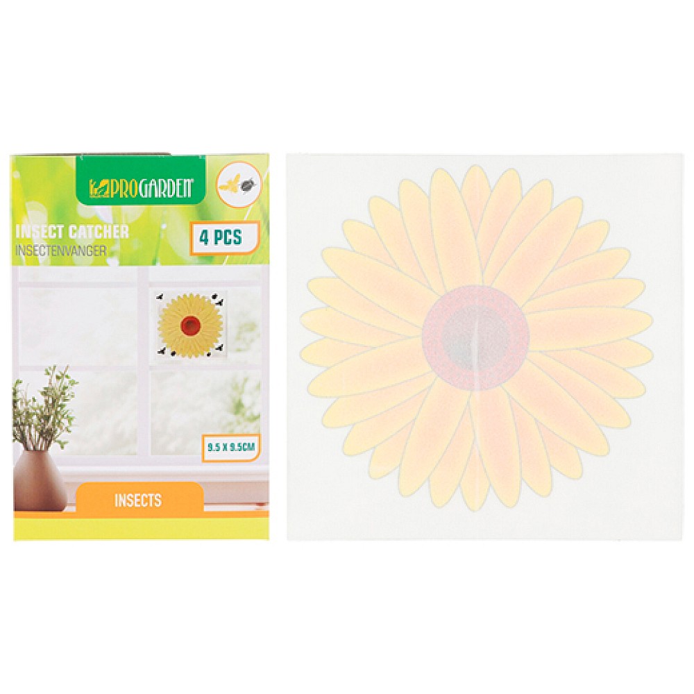 Set benzi adezive pentru insecte ProGarden, 4 buc, 9X9 cm
