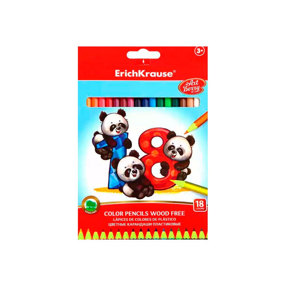 Set de creioane colorate 18buc ErichKrause ArtBerry