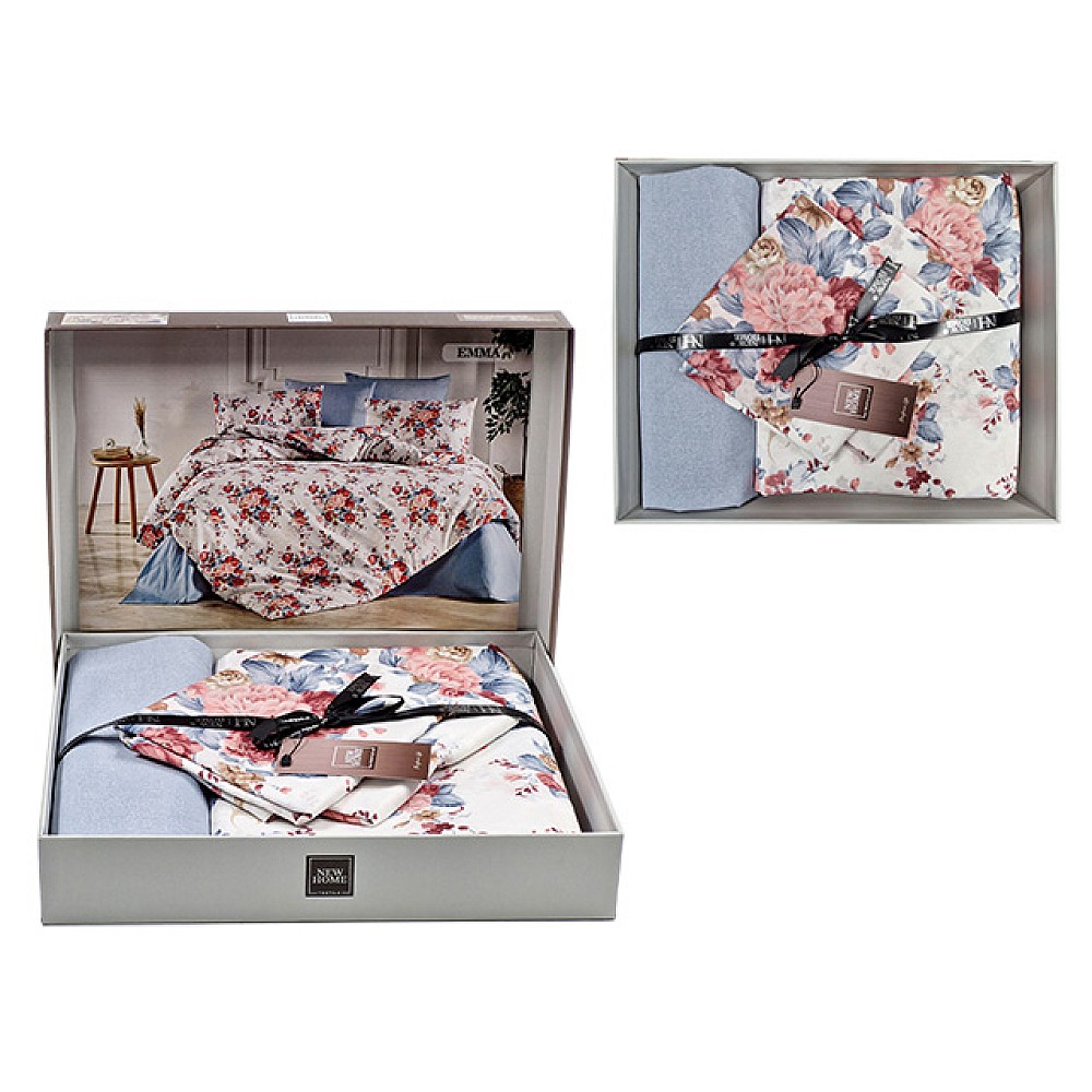 Lenjerie de pat 2 persoane NH Ranforce Emma, policoton