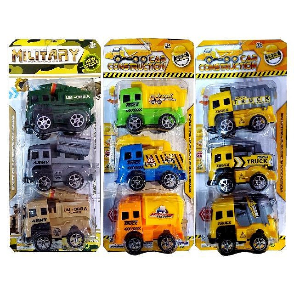 Set masini de constructie, melitar 3buc