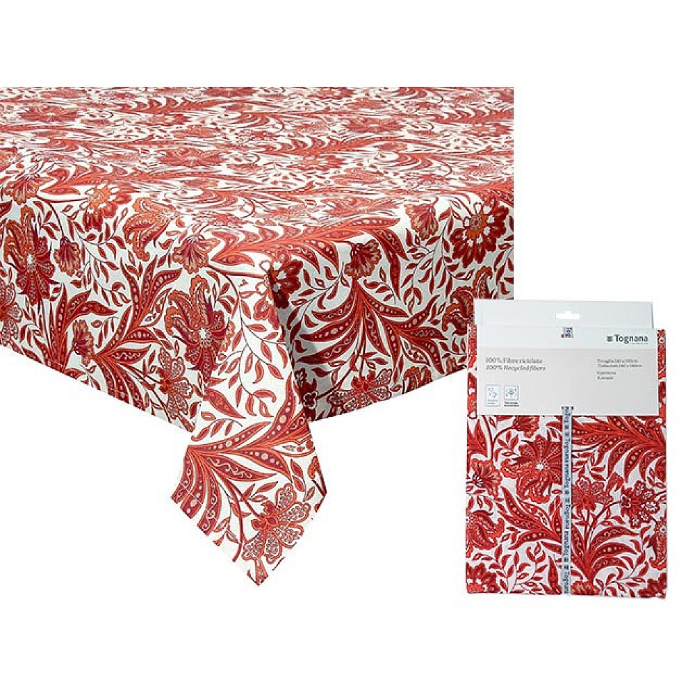 Fata de masa 140X180cm Tognana Red Ornament