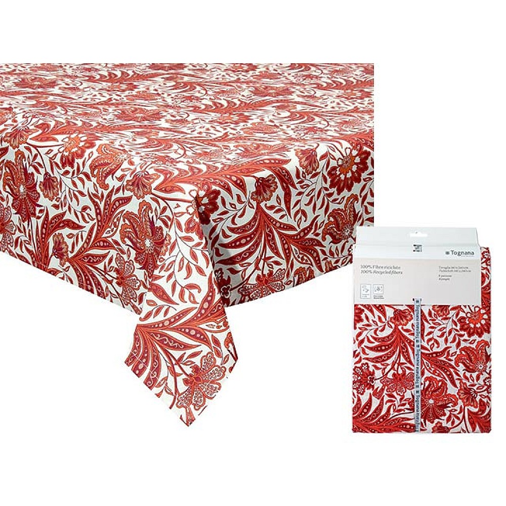Fata de masa 140X240cm Tognana Red Ornament