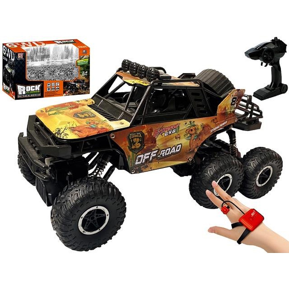 Jeep Rock Climber 1:10 R/C cu ceas-controler, galben