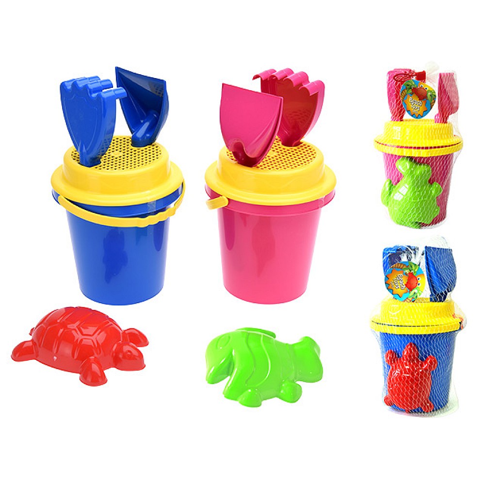 Set de jucarii pentru nisip in galeata 5buc, 25X14cm