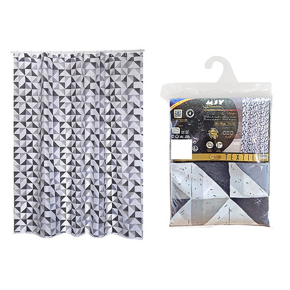 Perdea pentru dus 180X200cm MSV Premium 