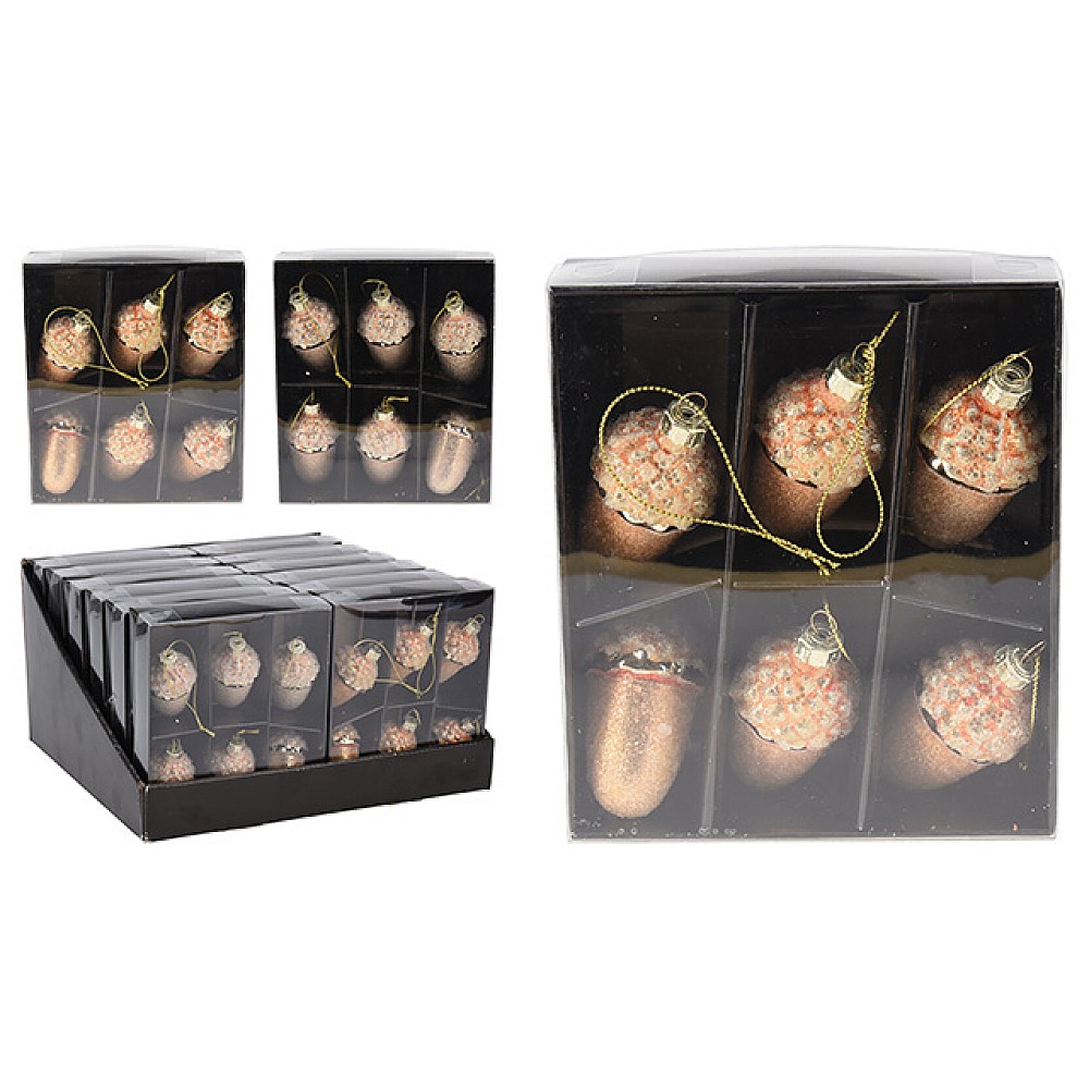 Set decoratiuni pentru brad de Craciun 