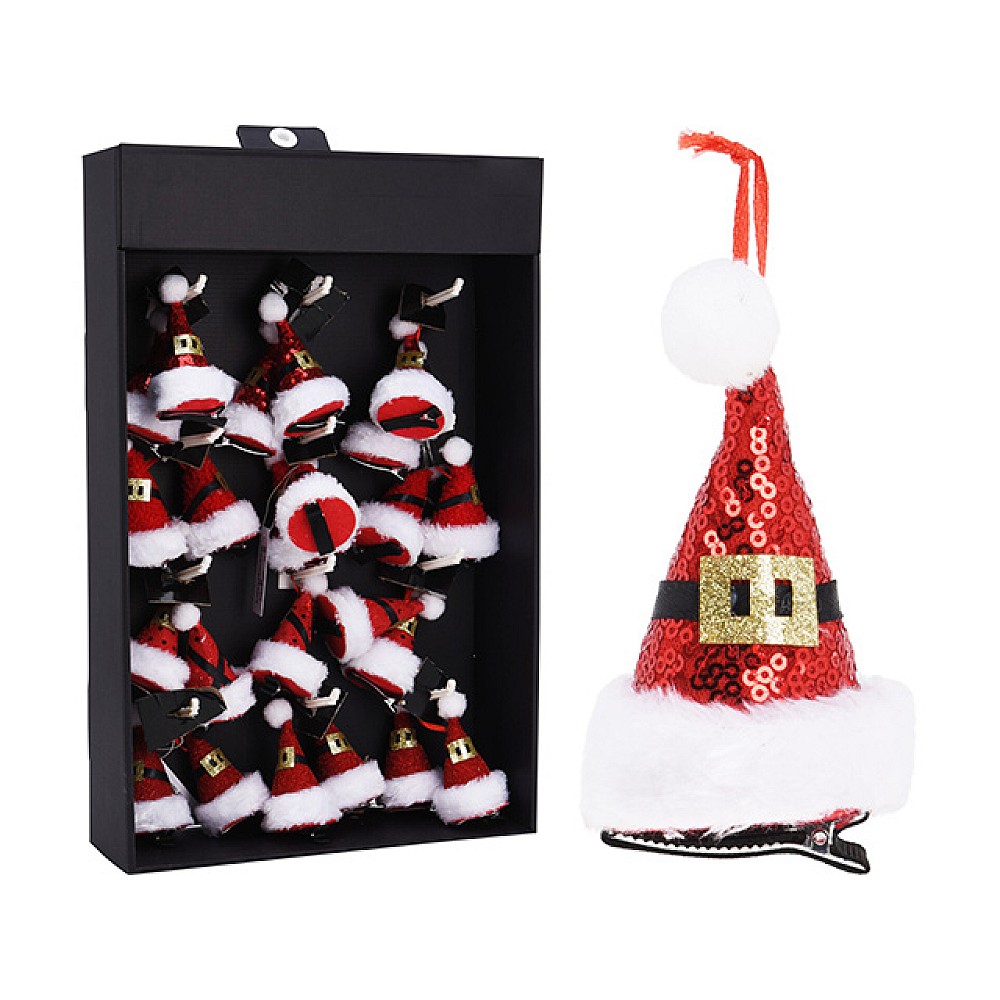 Agrafă Christmas 5X9 cm, textil, plastic