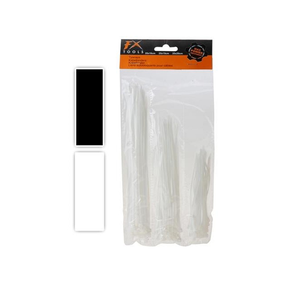 Set de cleme de fixare 75buc (25bucХ10cm,25bucХ15cm,25bucХ20cm)