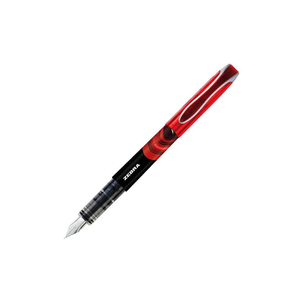 Stilou Zebra Fountain, 0.6 mm, rosu