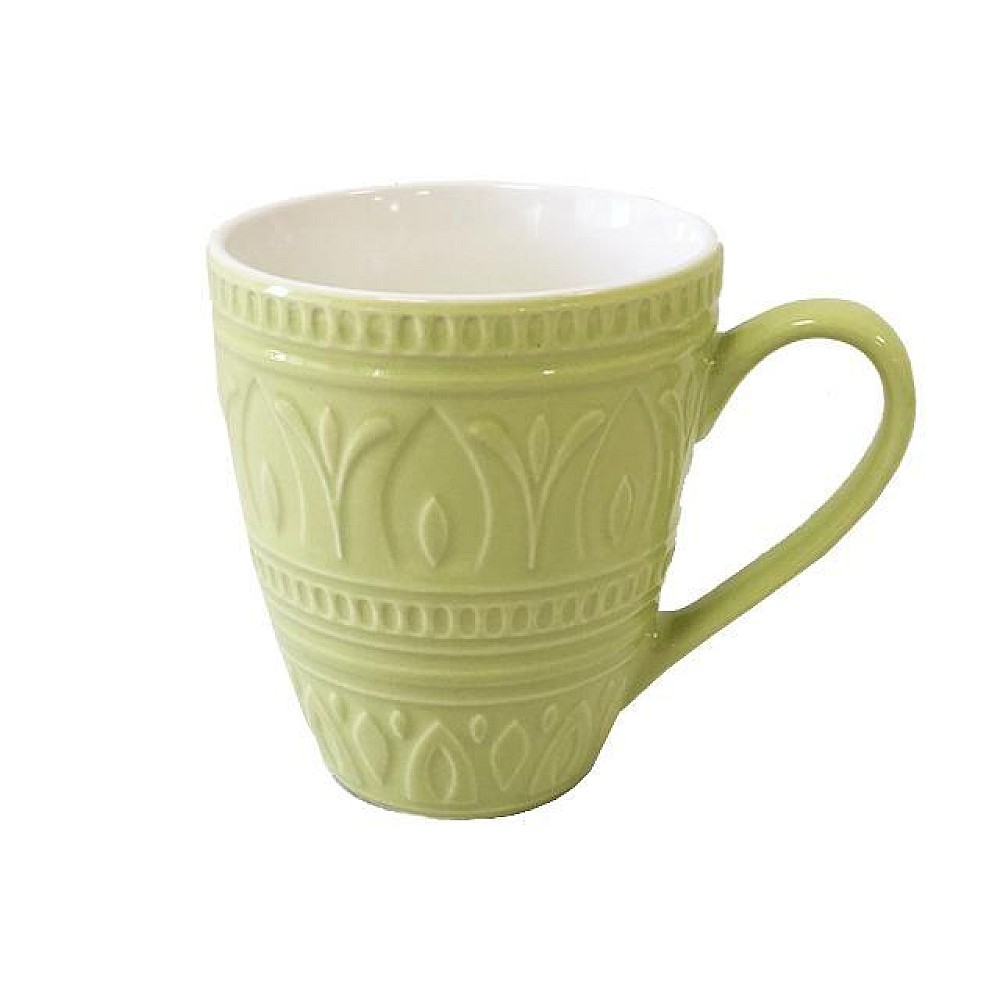 Cana 420ml Tognana Relief, verde, conus, ceramica