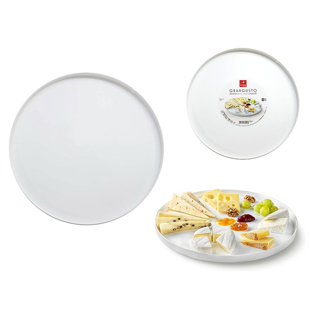 Farfurie de servire 32 cm Grangusto, alba, opalglass