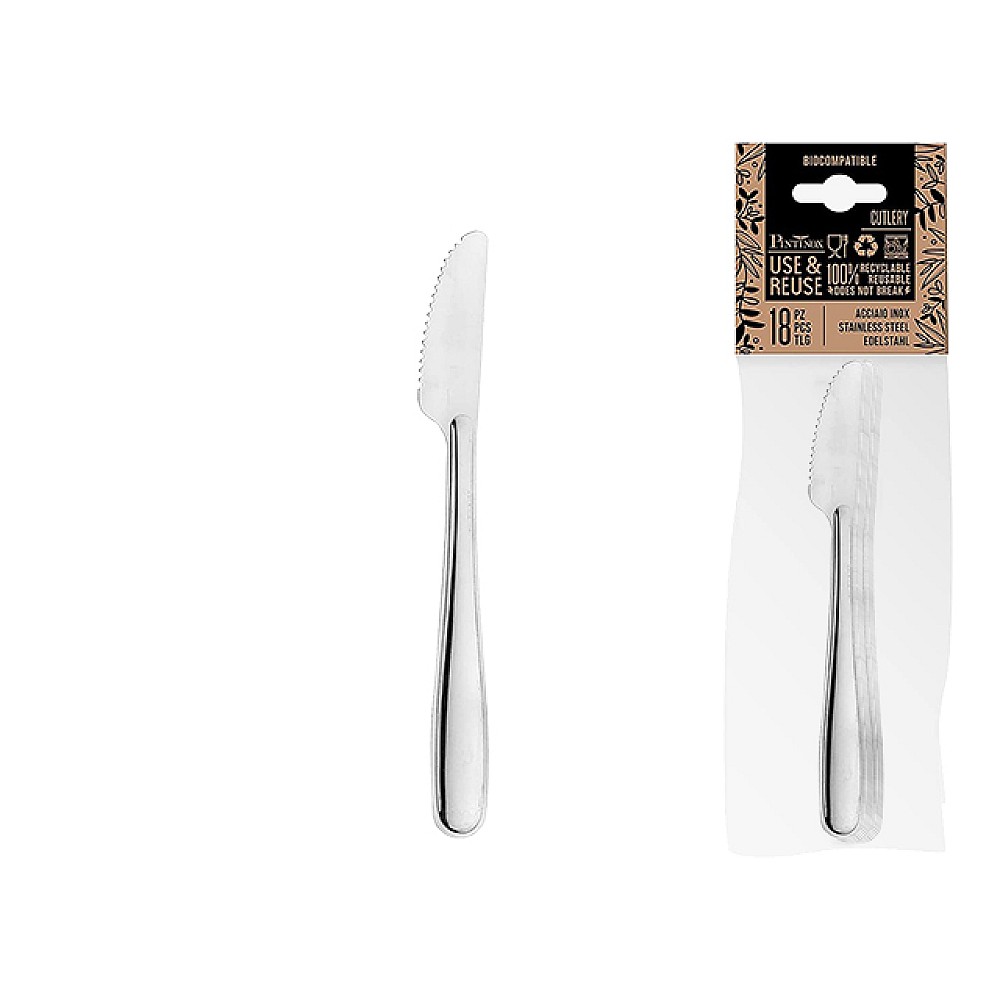 Set 18 cutite de masa Pinti Use&Reuse, inox
