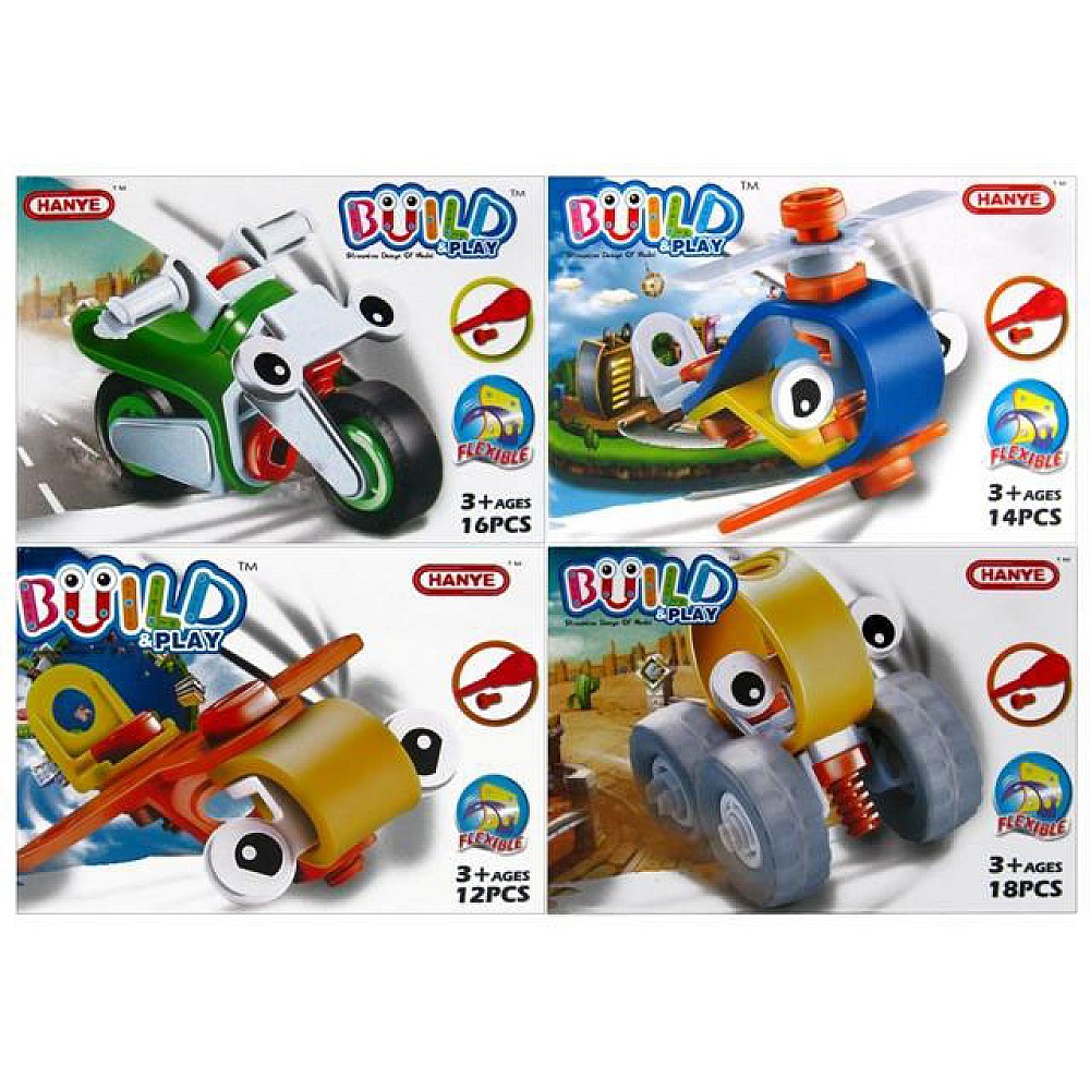 Constructor Hanye 4in1 masina-motocicleta-avion-elicoper