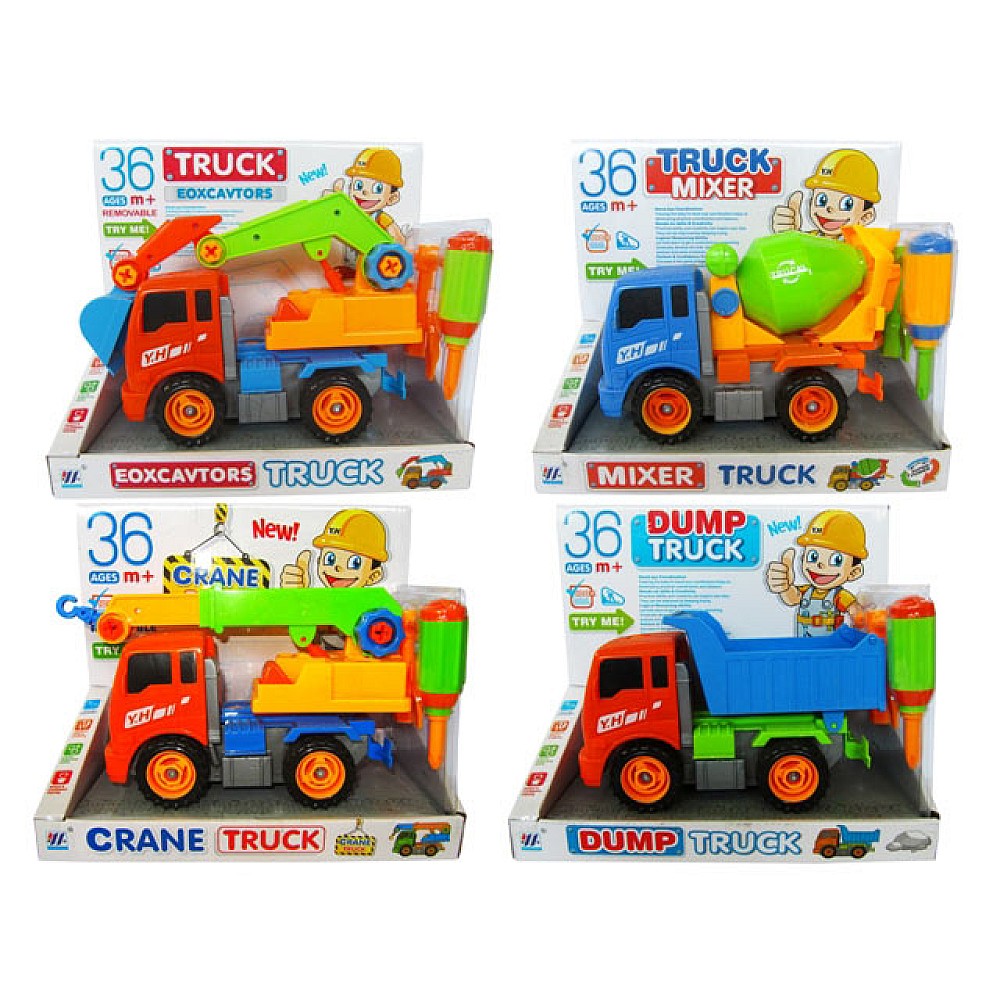 Masina de constructie, 4 tipuri