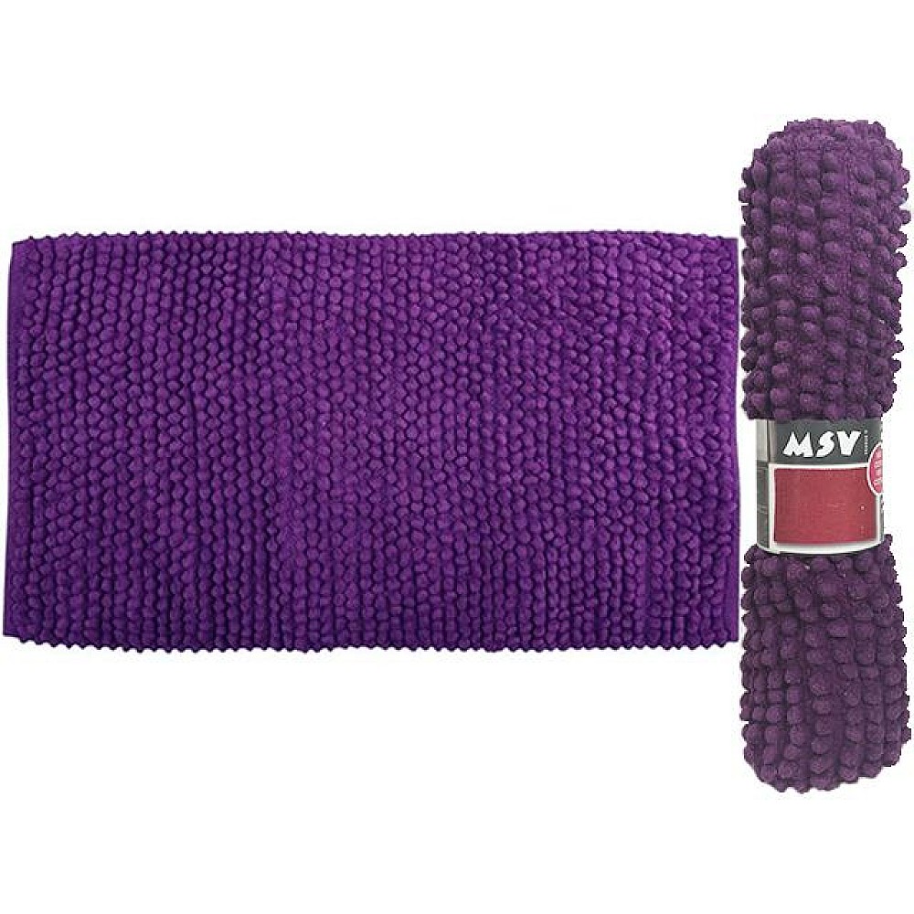 Covoras pentru baie 50X80cm MSV liliac, microfibra