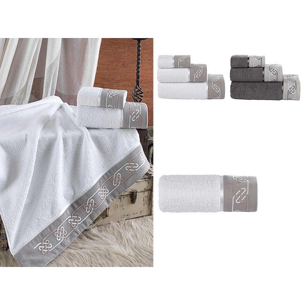 Prosop 50X90 cm Ellia Soft Marco, 100% bumbac, 500GSM, 2 culori