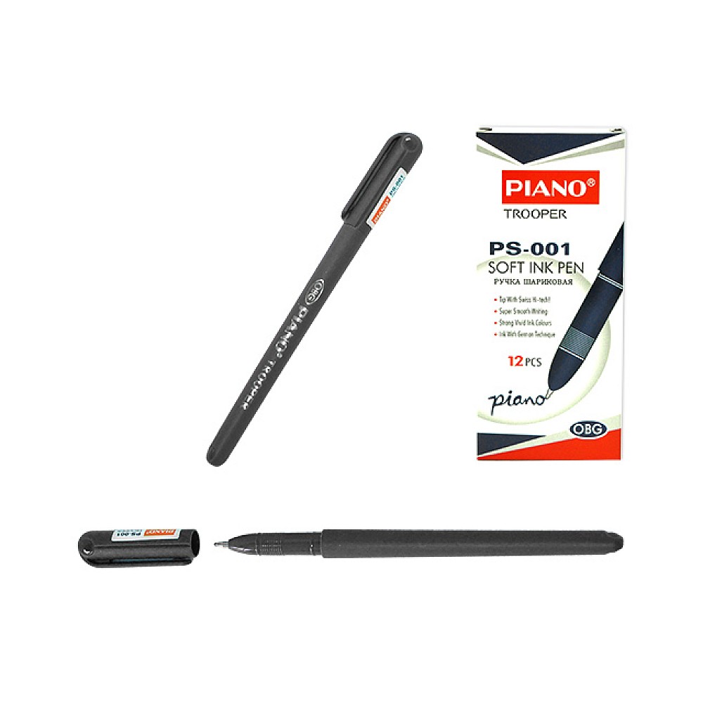 Pix cu bila PS-001 soft ink,1mm, negru