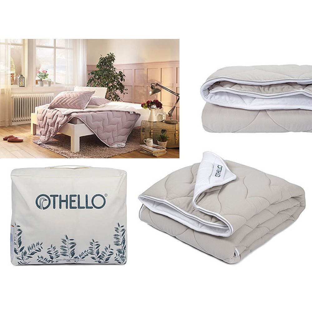 Plapuma 155Х215cm Othello Colora HCS, tesatura microfibra, 1263g, gri-alb