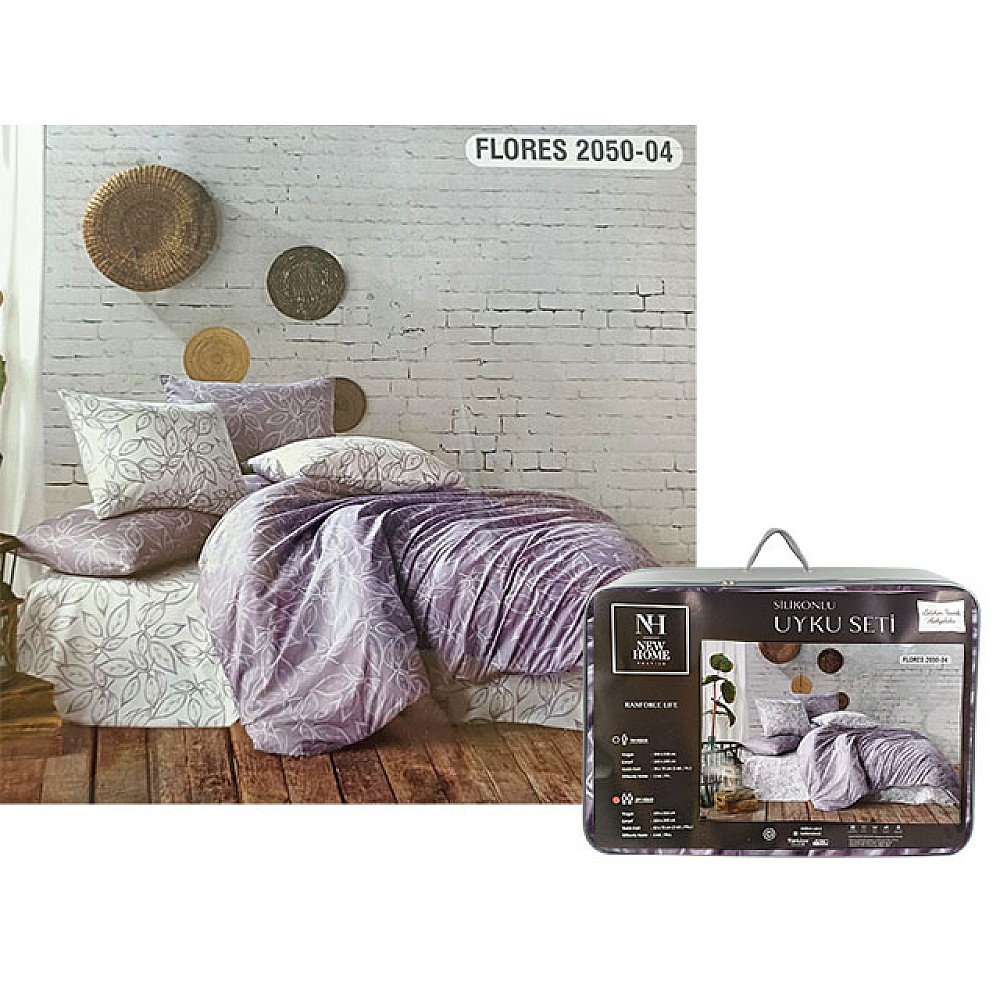 Lenjerie de pat 2pers cu plapuma si perne NH Comforter Flores