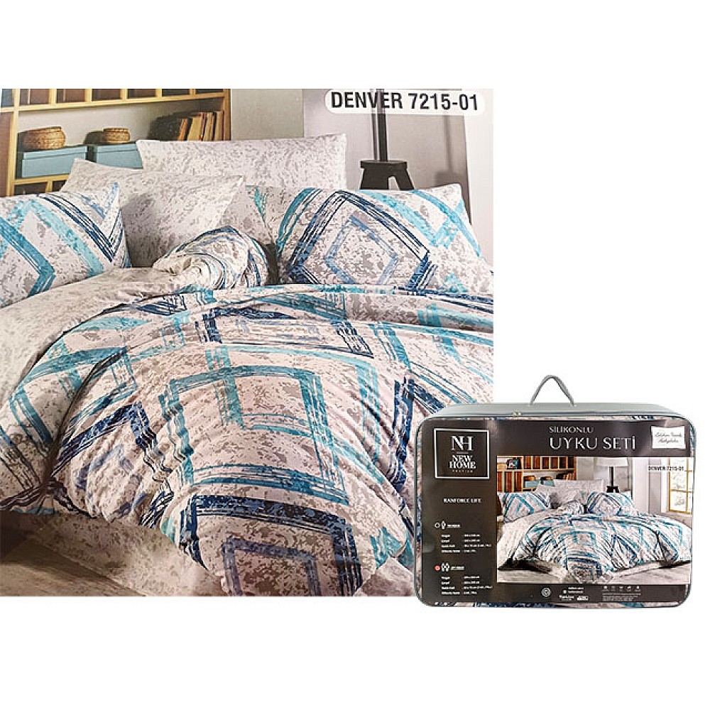Lenjerie de pat 2pers cu plapuma si perne NH Comforter Denver