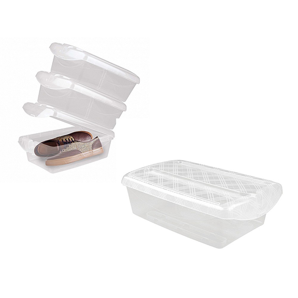 Organizator de depozitarea încăltămintei Econova 36X24X13cm, cu capac rabatabil