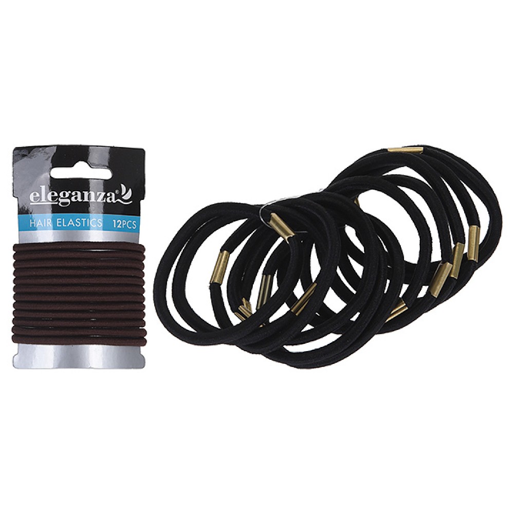 Set elastice pentru par subtiri 12buc, poliester