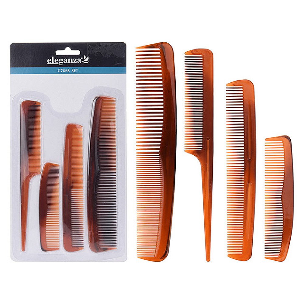 Set de piepteni Eleganza 4buc, blister