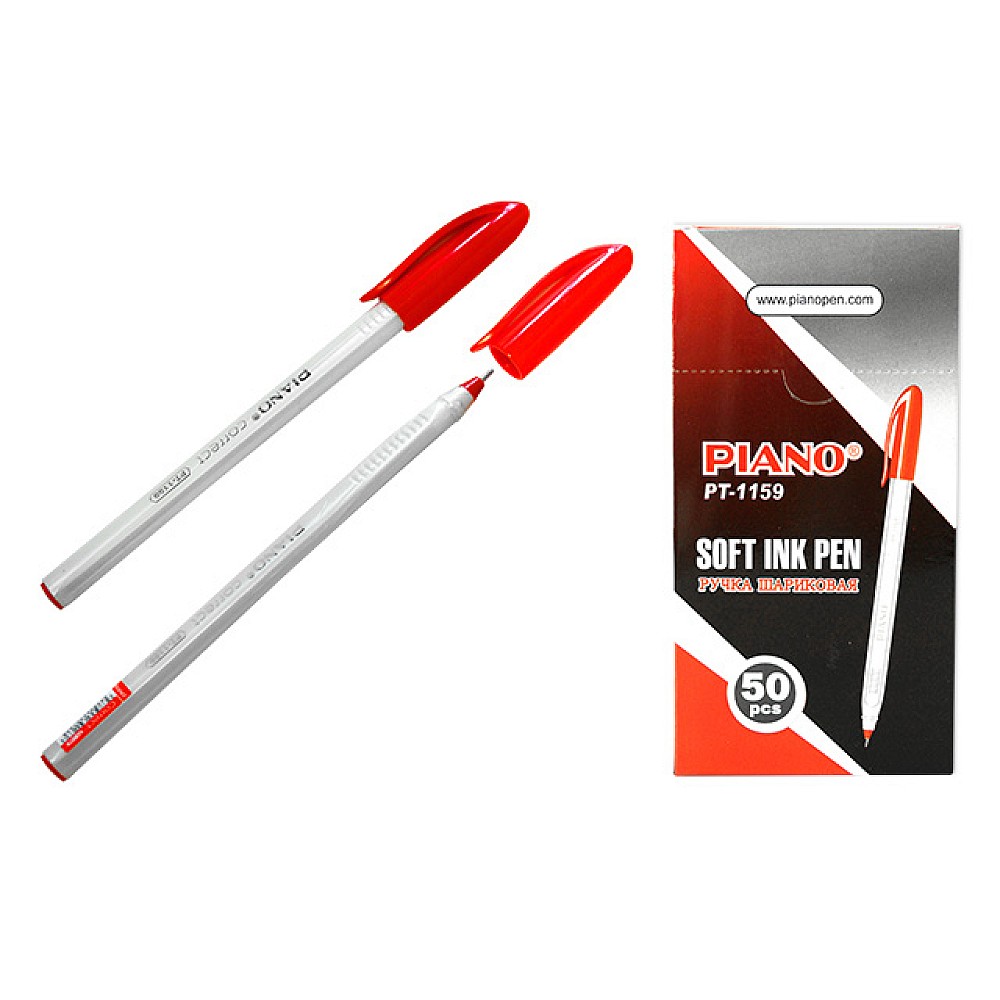 Pix cu bila PT-1159 soft ink,1mm, rosu
