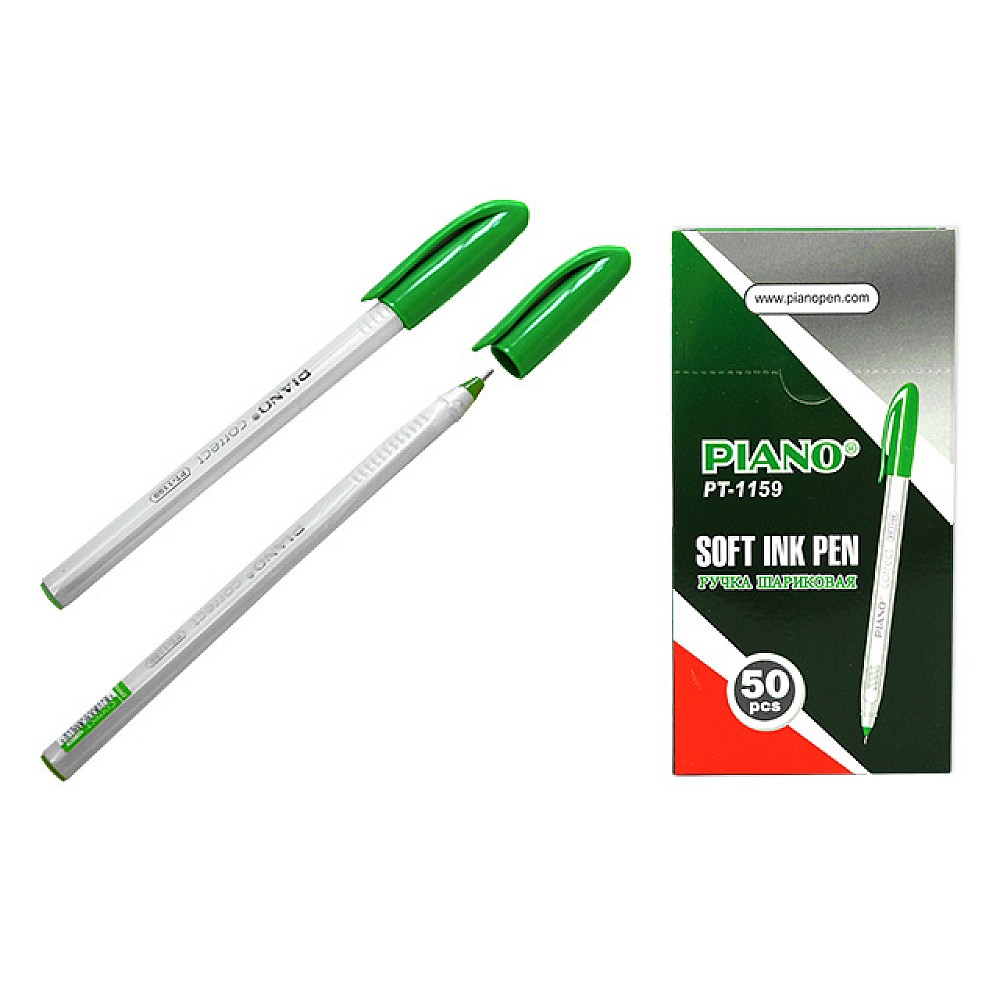 Pix cu bila PT-1159 soft ink, 1mm, verde