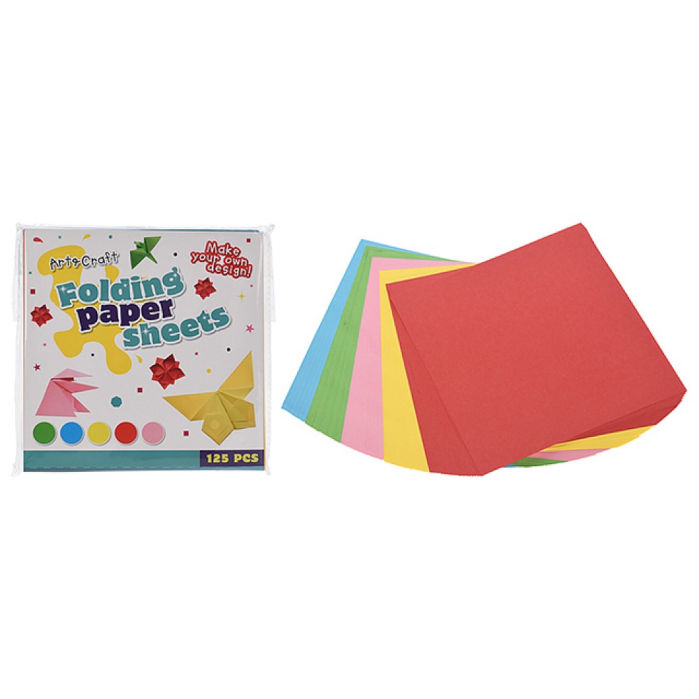 Set de hartie colorata Art&Craft 15X15cm 125 foi