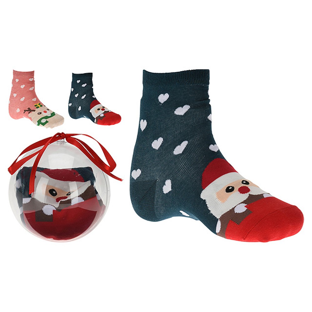 Ciorapi de Craciun in glob, marimea 36-41