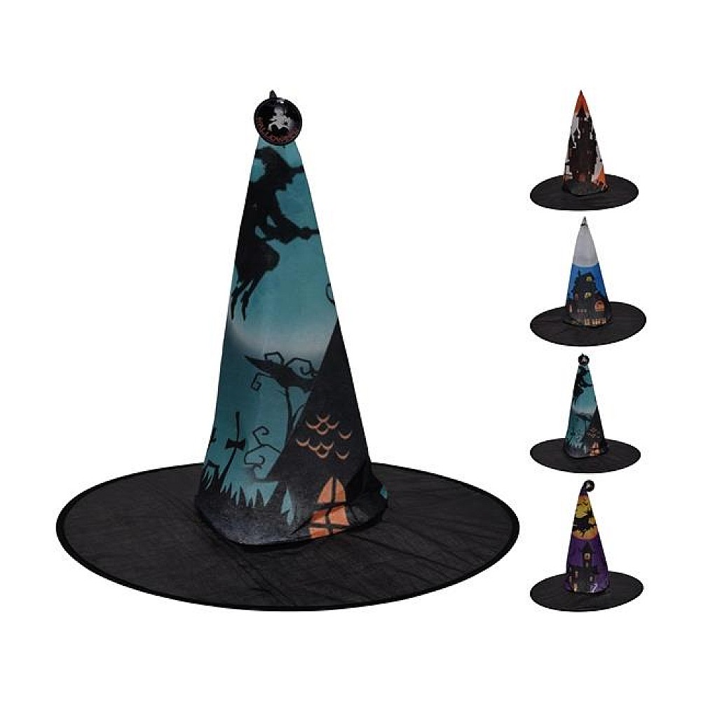 Palaria vrajitoarei Halloween 38X35cm, textil, 4 modele