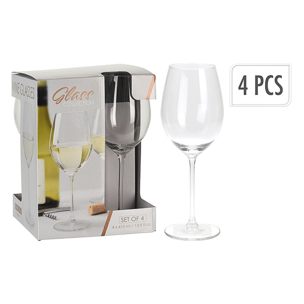 Set 4 pocale pentru vin alb Vinissimo, 410ml