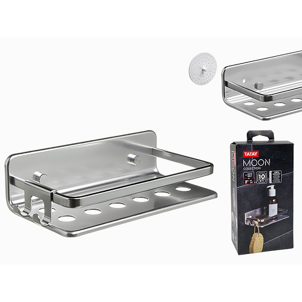 Raft pe perete Tatay Moon 20X10X5.5cm, aluminiu