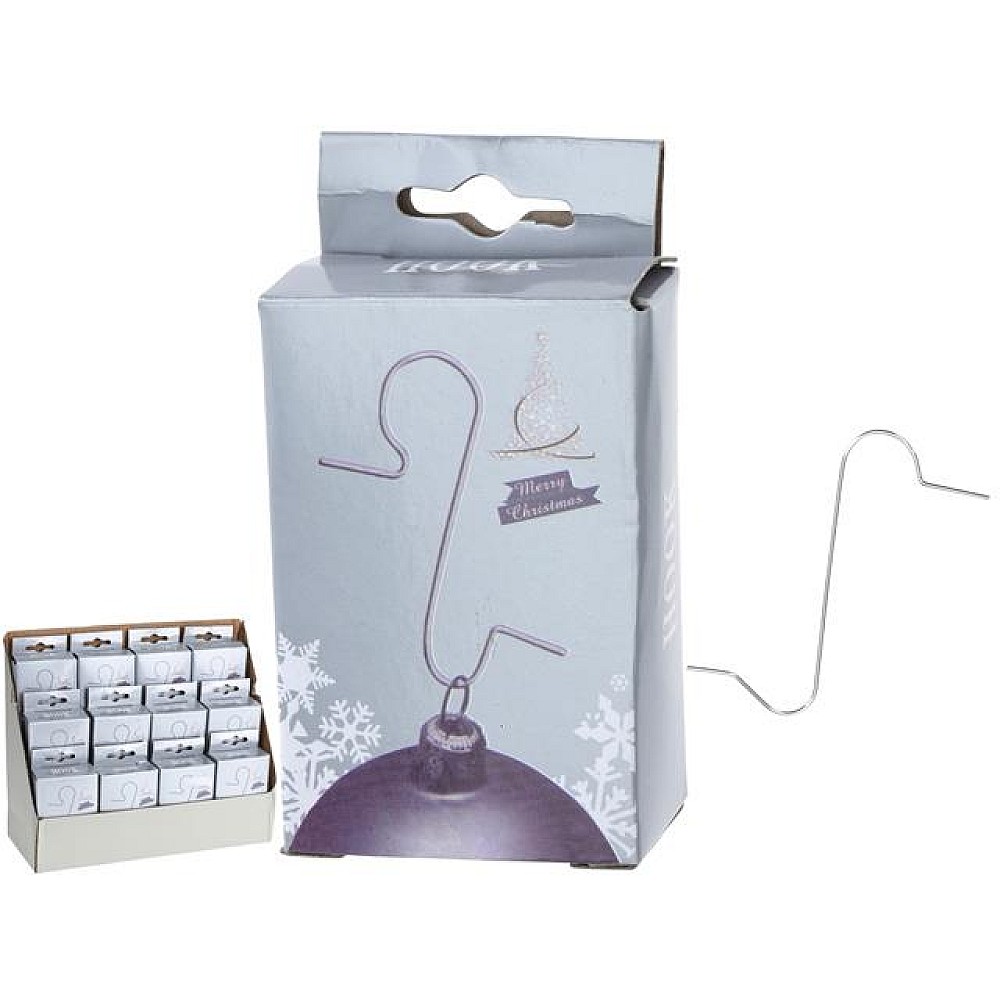 Set carlige pentru decoratiuni 50buc 3.5X0.1cm, metal, argintii